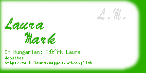 laura mark business card